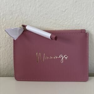 RADLEY Winnings Zip Top Coin Purse Pink Leather Card Wallet Kentucky Derby NEW